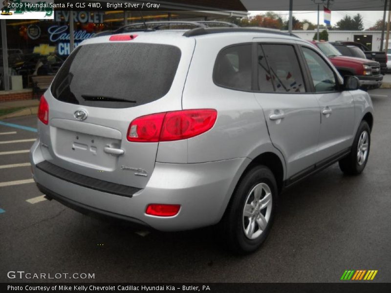 Bright Silver / Gray 2009 Hyundai Santa Fe GLS 4WD