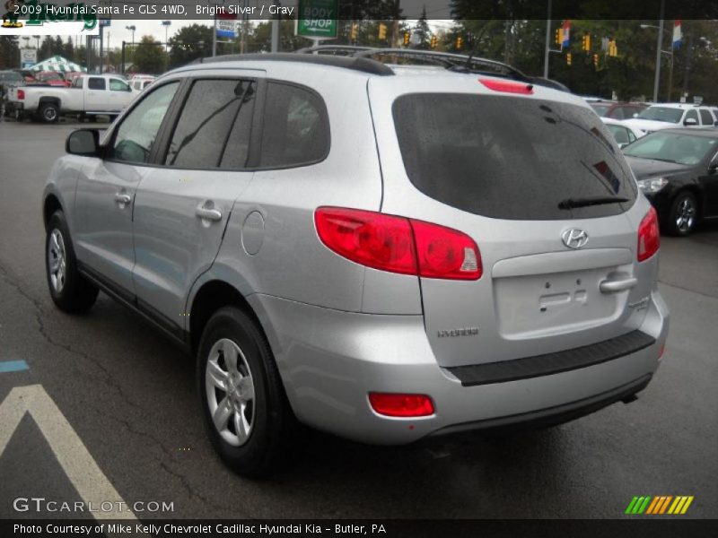 Bright Silver / Gray 2009 Hyundai Santa Fe GLS 4WD