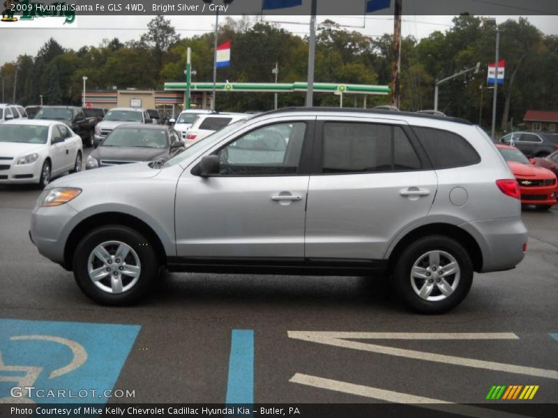 Bright Silver / Gray 2009 Hyundai Santa Fe GLS 4WD