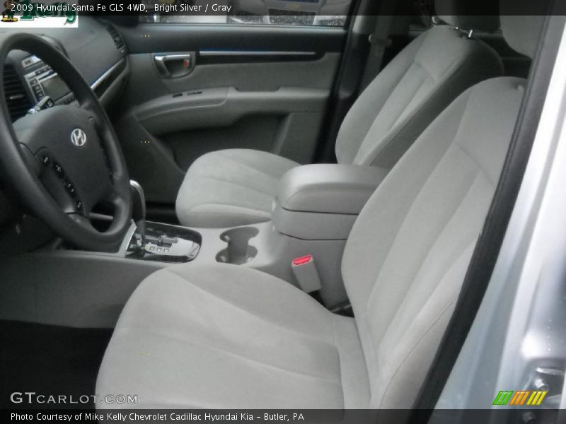 Bright Silver / Gray 2009 Hyundai Santa Fe GLS 4WD