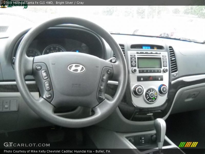 Bright Silver / Gray 2009 Hyundai Santa Fe GLS 4WD