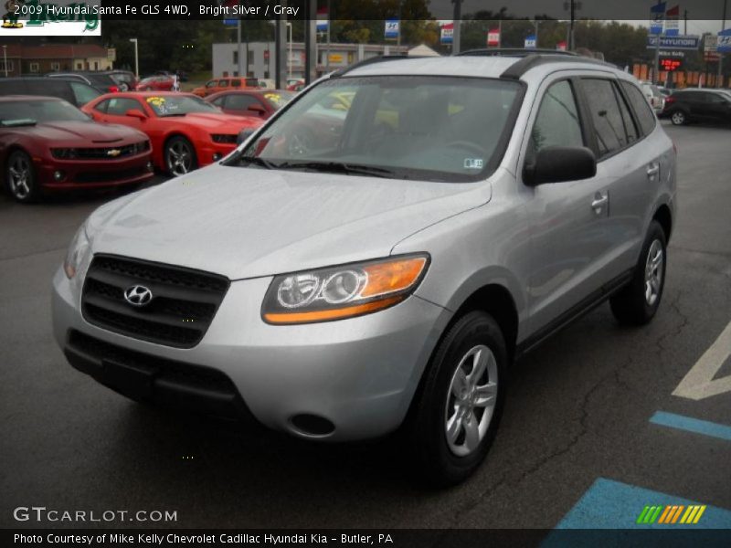 Bright Silver / Gray 2009 Hyundai Santa Fe GLS 4WD