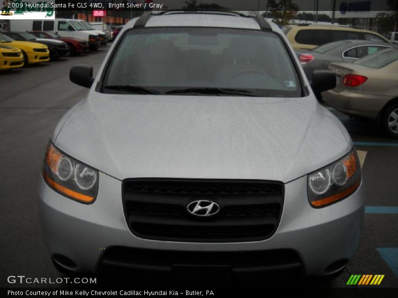 Bright Silver / Gray 2009 Hyundai Santa Fe GLS 4WD