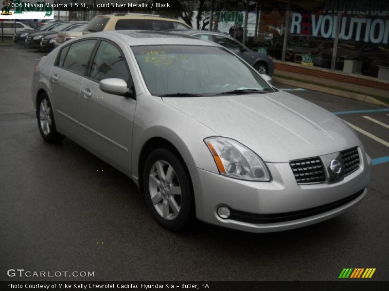 Liquid Silver Metallic / Black 2006 Nissan Maxima 3.5 SL