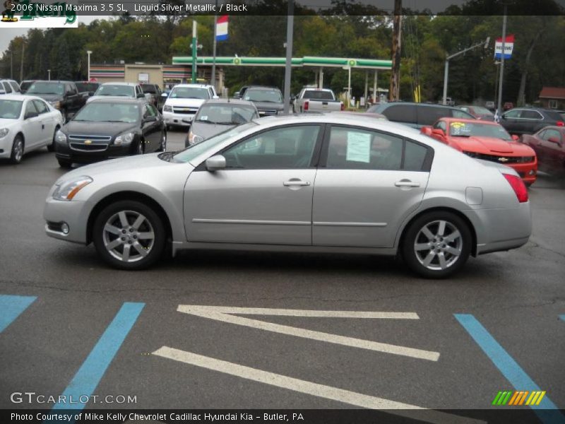 Liquid Silver Metallic / Black 2006 Nissan Maxima 3.5 SL
