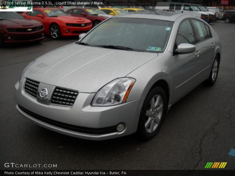 Liquid Silver Metallic / Black 2006 Nissan Maxima 3.5 SL