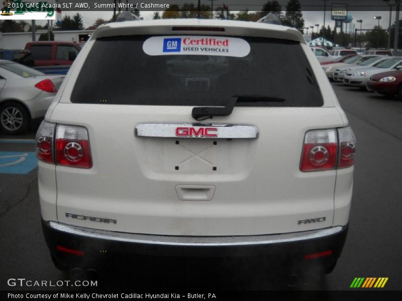 Summit White / Cashmere 2010 GMC Acadia SLT AWD