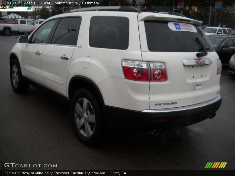 Summit White / Cashmere 2010 GMC Acadia SLT AWD