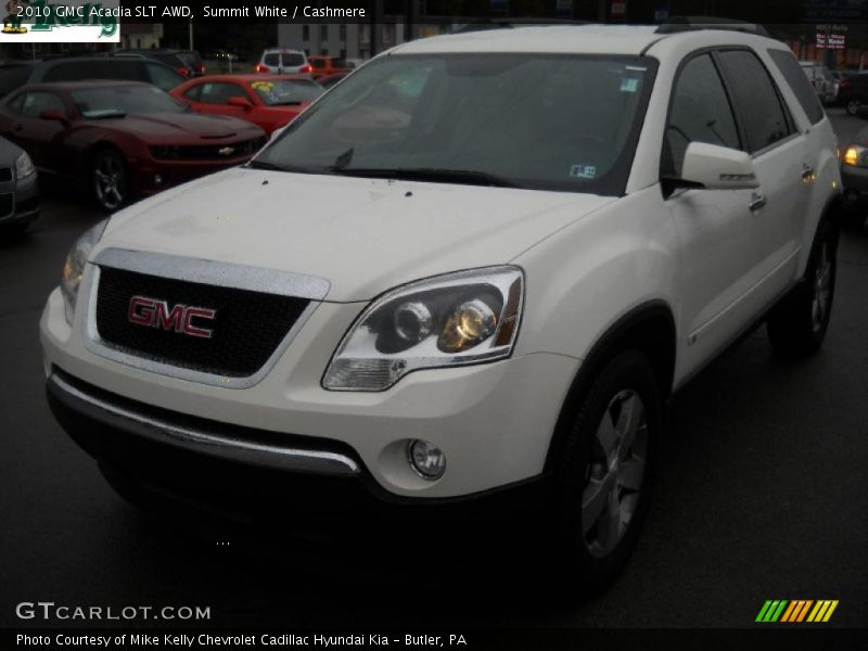 Summit White / Cashmere 2010 GMC Acadia SLT AWD