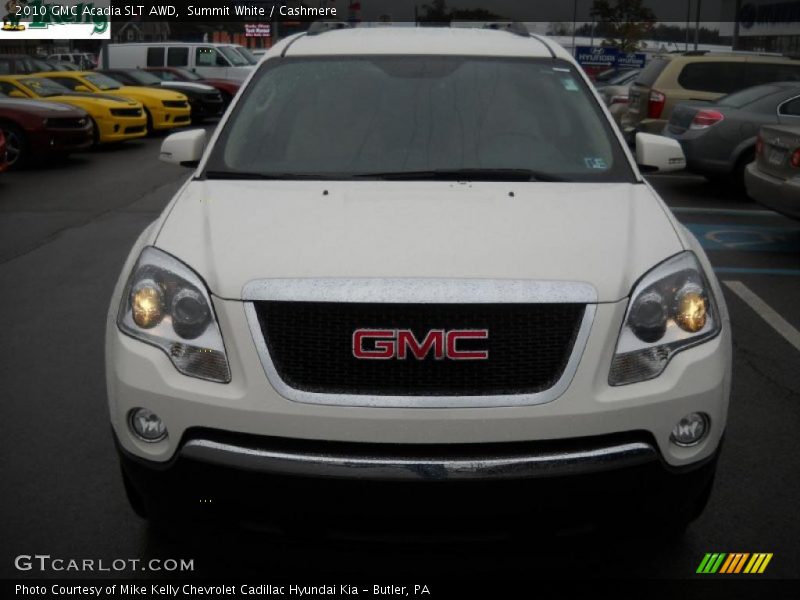 Summit White / Cashmere 2010 GMC Acadia SLT AWD