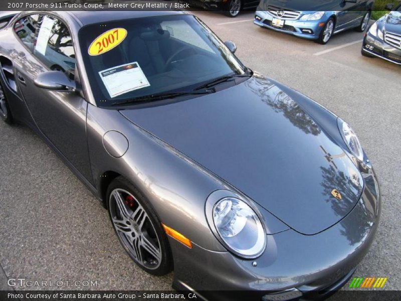 Meteor Grey Metallic / Black 2007 Porsche 911 Turbo Coupe