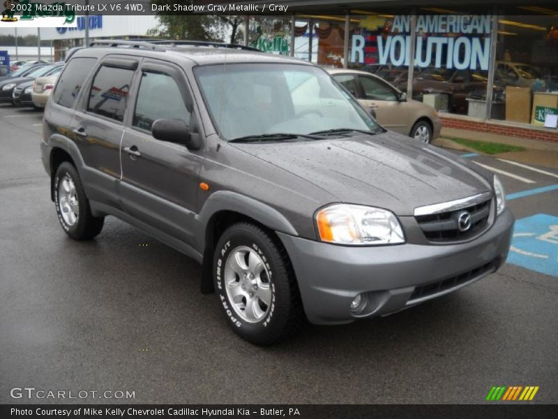 Dark Shadow Gray Metallic / Gray 2002 Mazda Tribute LX V6 4WD