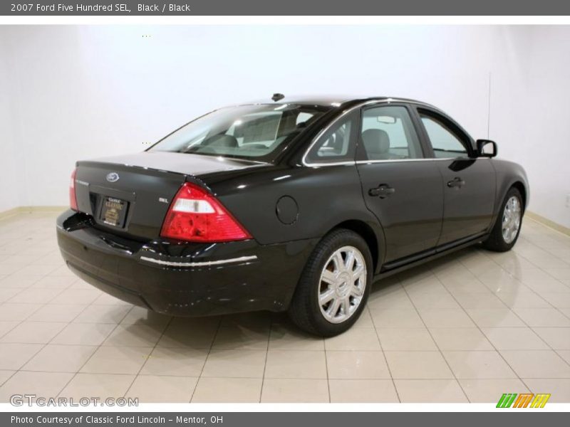 Black / Black 2007 Ford Five Hundred SEL