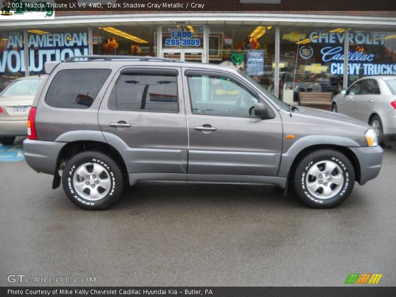 Dark Shadow Gray Metallic / Gray 2002 Mazda Tribute LX V6 4WD