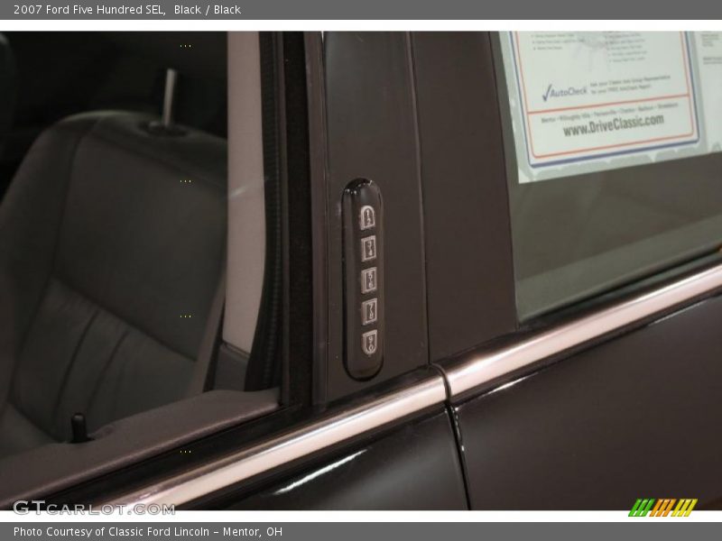 Black / Black 2007 Ford Five Hundred SEL