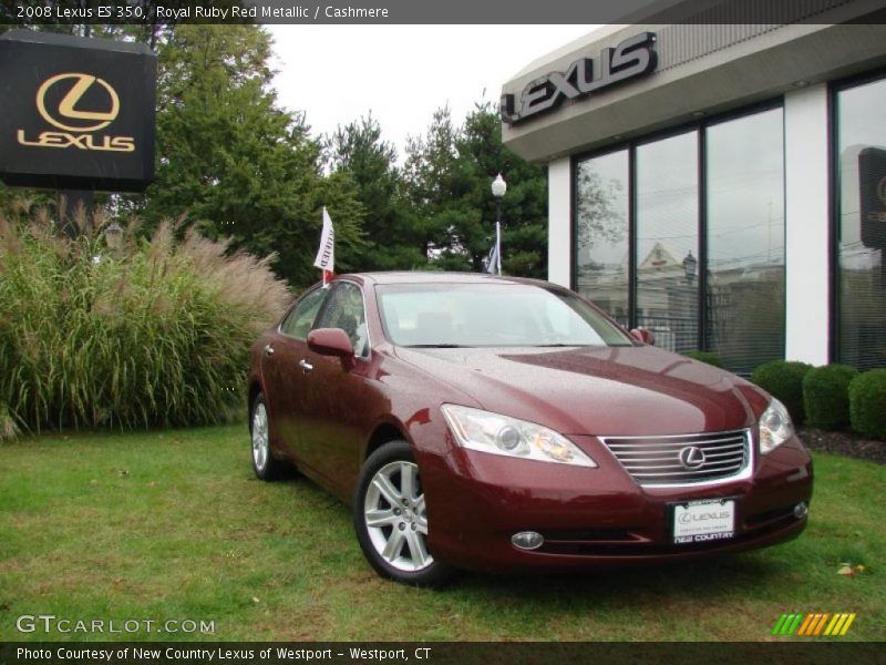 Royal Ruby Red Metallic / Cashmere 2008 Lexus ES 350