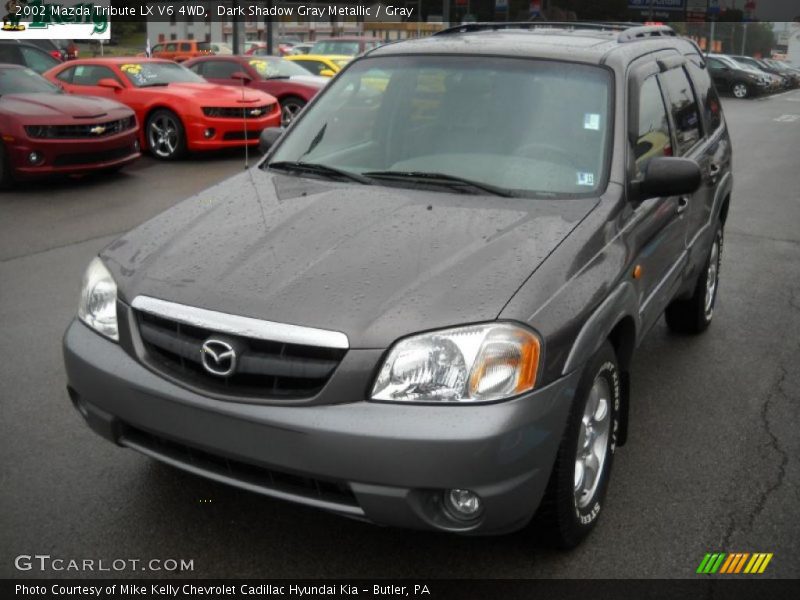 Dark Shadow Gray Metallic / Gray 2002 Mazda Tribute LX V6 4WD