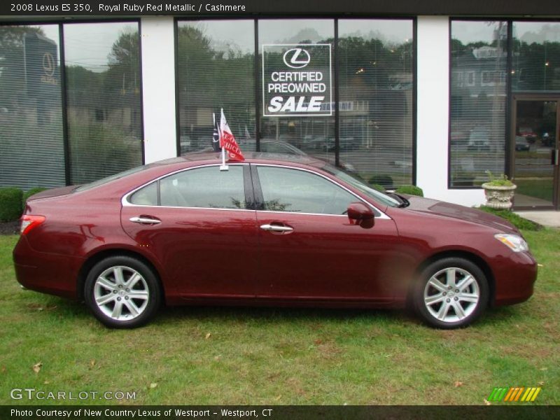 Royal Ruby Red Metallic / Cashmere 2008 Lexus ES 350