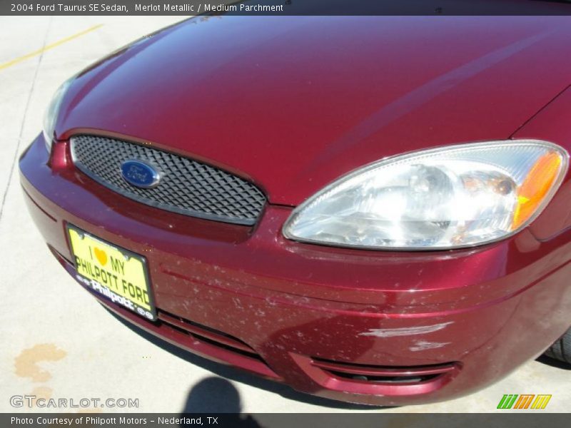 Merlot Metallic / Medium Parchment 2004 Ford Taurus SE Sedan