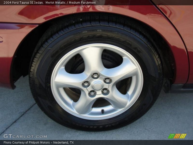 Merlot Metallic / Medium Parchment 2004 Ford Taurus SE Sedan