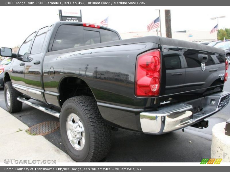 Brilliant Black / Medium Slate Gray 2007 Dodge Ram 2500 Laramie Quad Cab 4x4