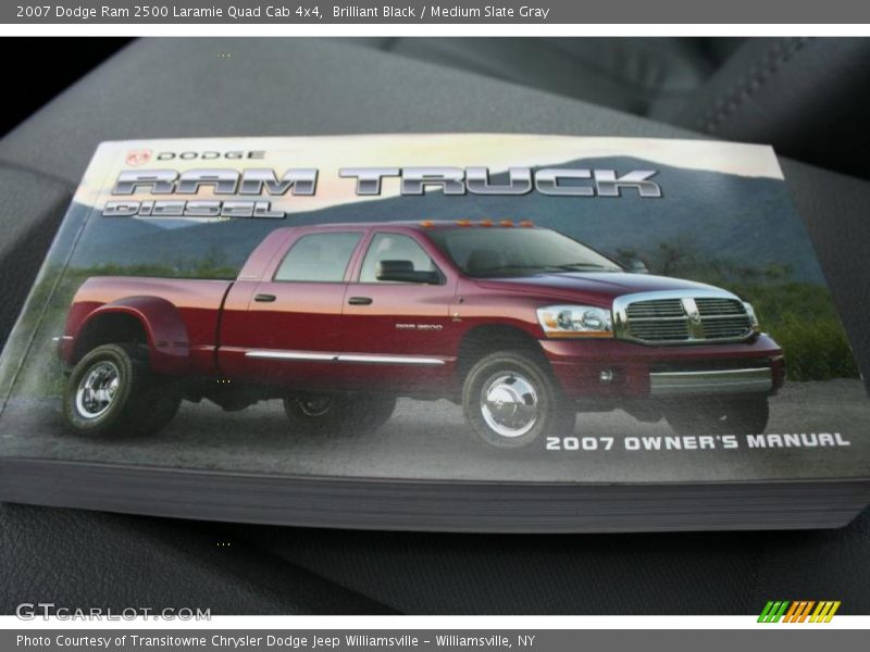 Brilliant Black / Medium Slate Gray 2007 Dodge Ram 2500 Laramie Quad Cab 4x4