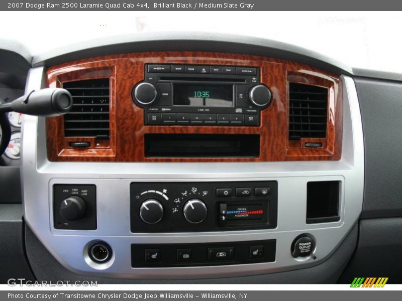 Brilliant Black / Medium Slate Gray 2007 Dodge Ram 2500 Laramie Quad Cab 4x4