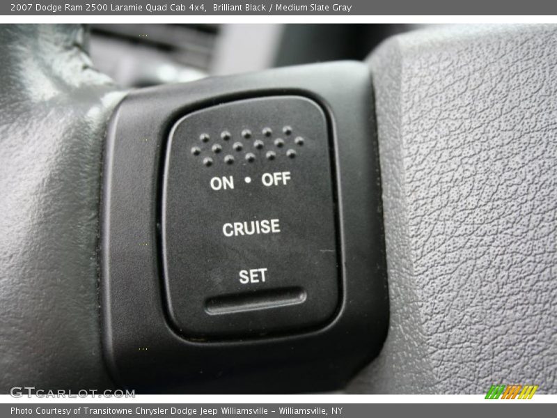 Brilliant Black / Medium Slate Gray 2007 Dodge Ram 2500 Laramie Quad Cab 4x4