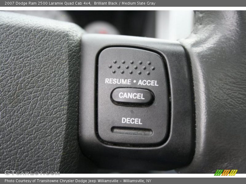 Brilliant Black / Medium Slate Gray 2007 Dodge Ram 2500 Laramie Quad Cab 4x4