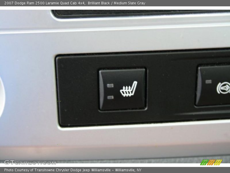 Brilliant Black / Medium Slate Gray 2007 Dodge Ram 2500 Laramie Quad Cab 4x4
