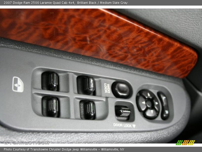 Brilliant Black / Medium Slate Gray 2007 Dodge Ram 2500 Laramie Quad Cab 4x4
