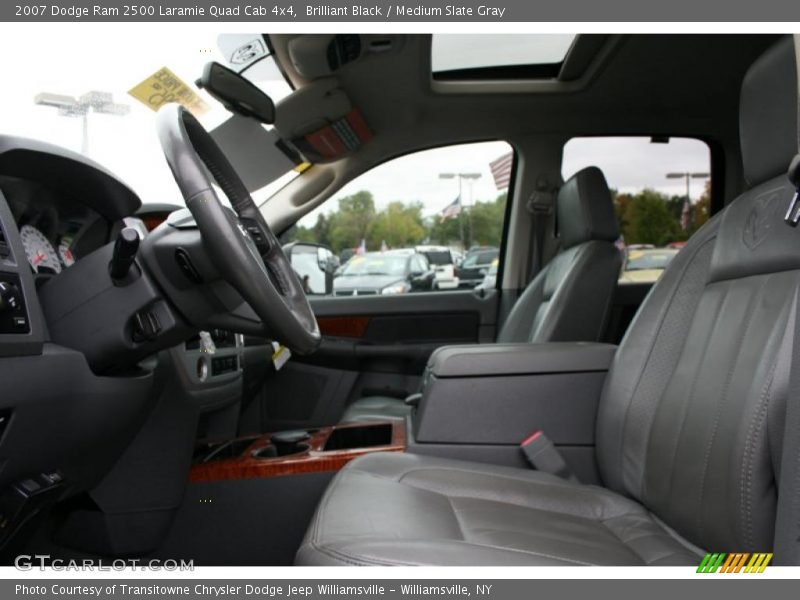 Brilliant Black / Medium Slate Gray 2007 Dodge Ram 2500 Laramie Quad Cab 4x4