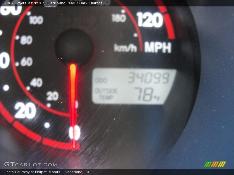 Black Sand Pearl / Dark Charcoal 2007 Toyota Matrix XR