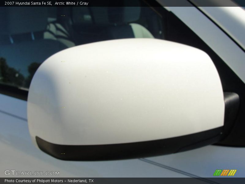 Arctic White / Gray 2007 Hyundai Santa Fe SE