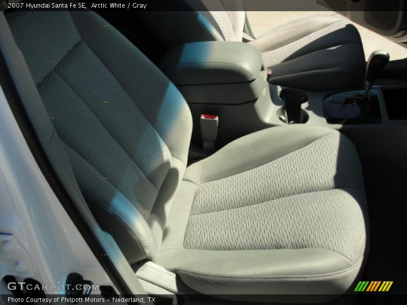 Arctic White / Gray 2007 Hyundai Santa Fe SE