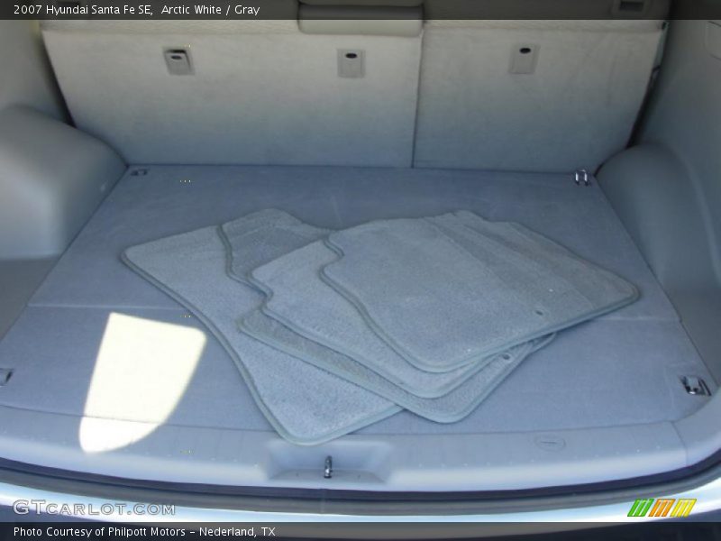Arctic White / Gray 2007 Hyundai Santa Fe SE