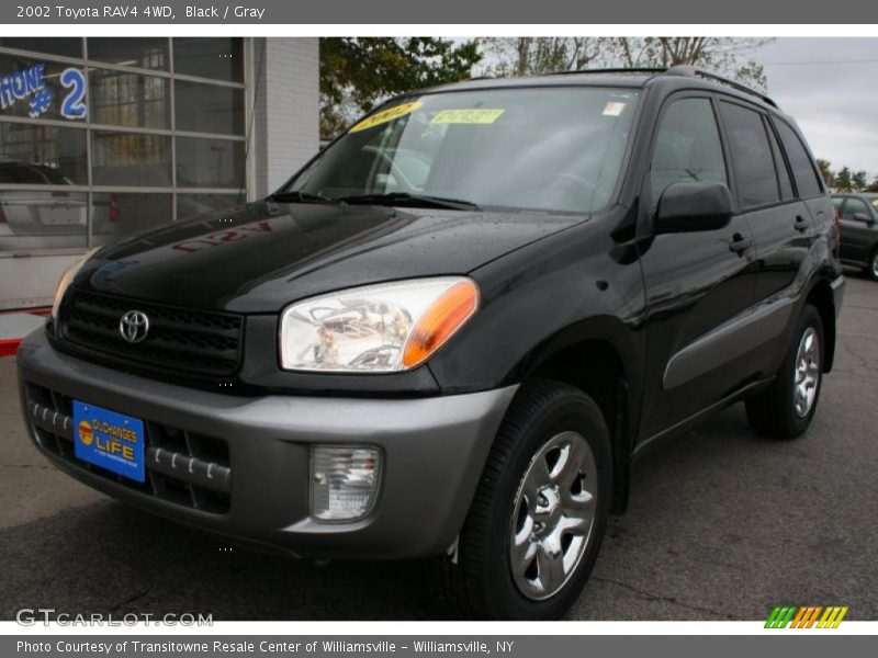 Black / Gray 2002 Toyota RAV4 4WD