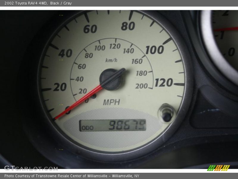 Black / Gray 2002 Toyota RAV4 4WD