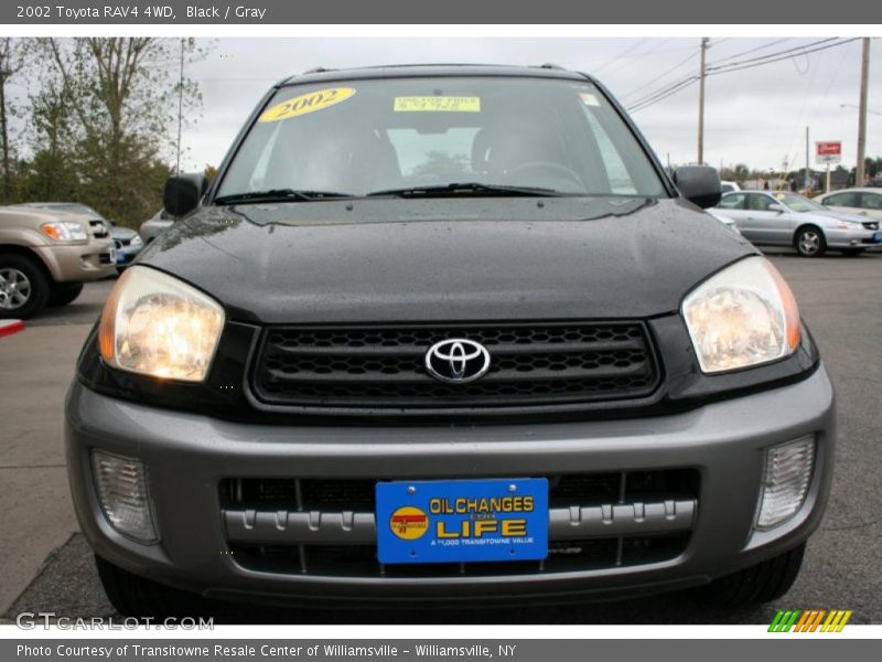 Black / Gray 2002 Toyota RAV4 4WD