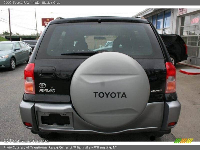 Black / Gray 2002 Toyota RAV4 4WD