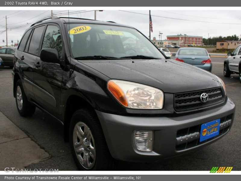 Black / Gray 2002 Toyota RAV4 4WD