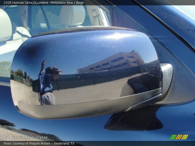 Deepwater Blue / Beige 2008 Hyundai Santa Fe Limited