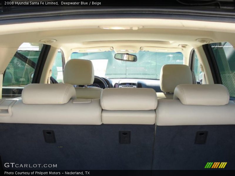 Deepwater Blue / Beige 2008 Hyundai Santa Fe Limited