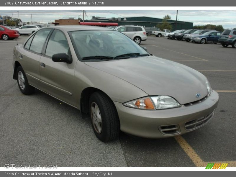 Sandrift Metallic / Neutral 2002 Chevrolet Cavalier Sedan