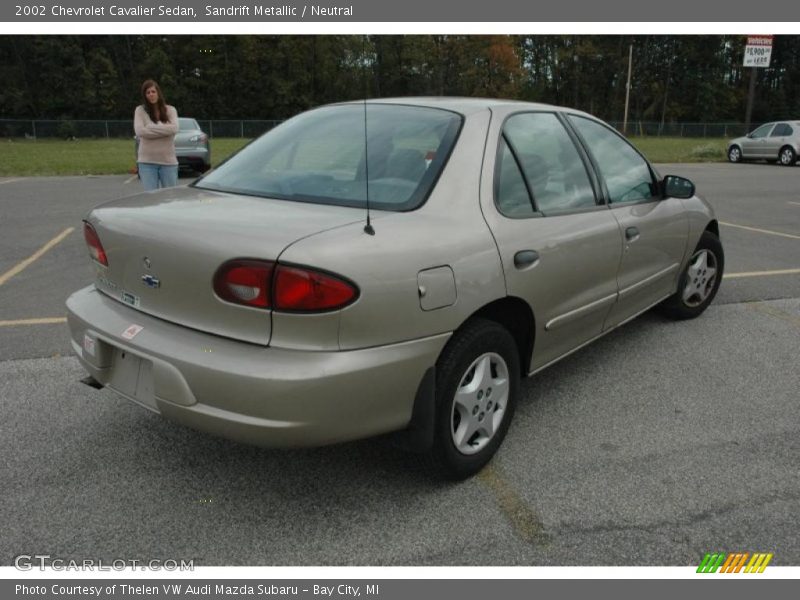 Sandrift Metallic / Neutral 2002 Chevrolet Cavalier Sedan