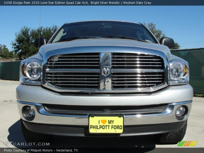 Bright Silver Metallic / Medium Slate Gray 2008 Dodge Ram 1500 Lone Star Edition Quad Cab 4x4