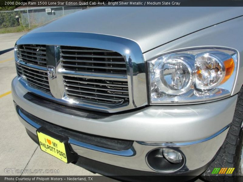 Bright Silver Metallic / Medium Slate Gray 2008 Dodge Ram 1500 Lone Star Edition Quad Cab 4x4