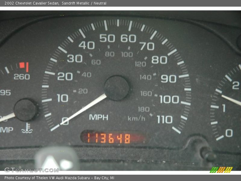 Sandrift Metallic / Neutral 2002 Chevrolet Cavalier Sedan