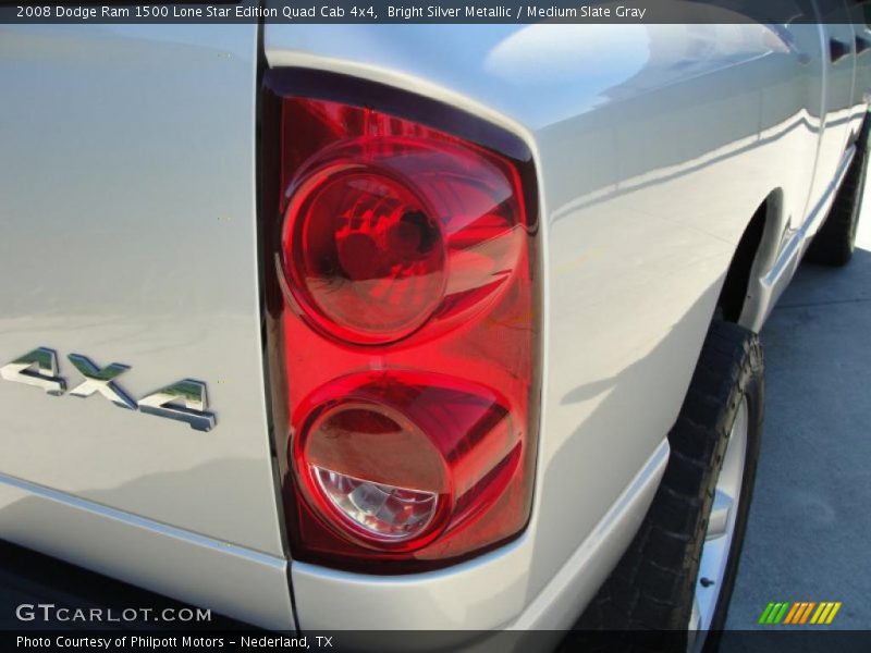 Bright Silver Metallic / Medium Slate Gray 2008 Dodge Ram 1500 Lone Star Edition Quad Cab 4x4