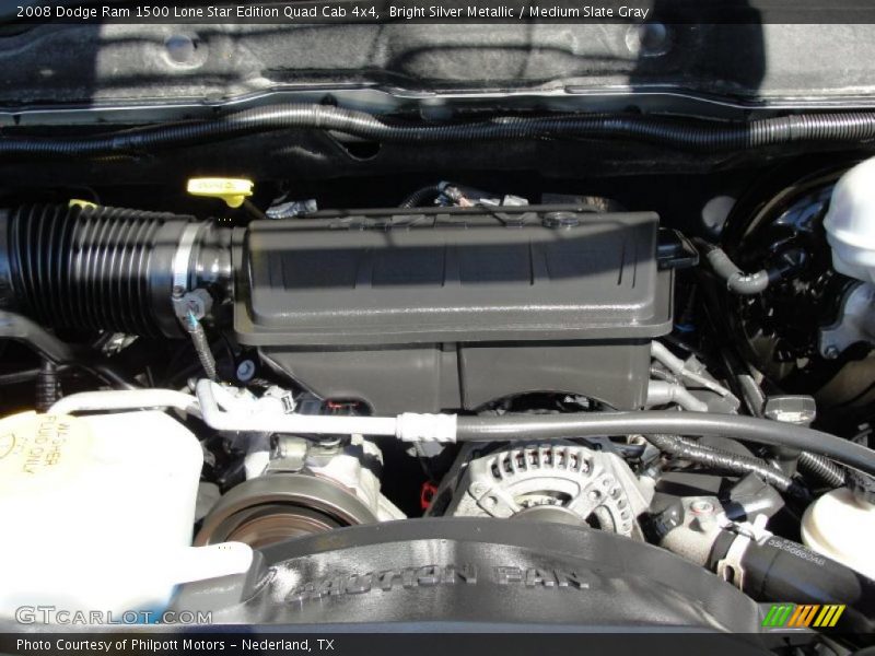 Bright Silver Metallic / Medium Slate Gray 2008 Dodge Ram 1500 Lone Star Edition Quad Cab 4x4